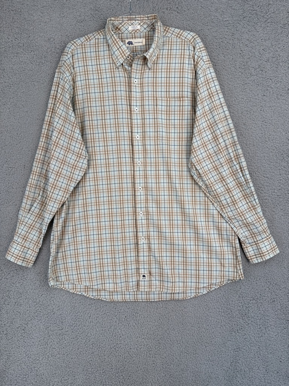 Onward Reserve Performance Men's XL long sleeve plaid Button-Down shirt Stretch